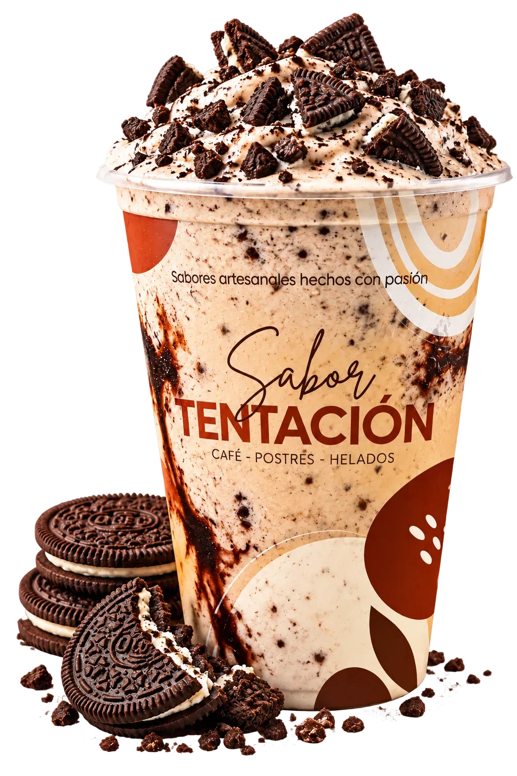 Malteada de Oreo con galletas Sabor Tentación